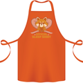 Red Panda Bear Funny Sleep Sleeping Cotton Apron 100% Organic Orange