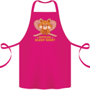 Red Panda Bear Funny Sleep Sleeping Cotton Apron 100% Organic Pink