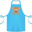 Red Panda Bear Funny Sleep Sleeping Cotton Apron 100% Organic Turquoise