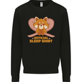 Red Panda Bear Funny Sleep Sleeping Kids Sweatshirt Jumper Black