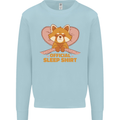 Red Panda Bear Funny Sleep Sleeping Kids Sweatshirt Jumper Light Blue