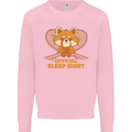 Red Panda Bear Funny Sleep Sleeping Kids Sweatshirt Jumper Light Pink