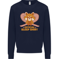 Red Panda Bear Funny Sleep Sleeping Kids Sweatshirt Jumper Navy Blue