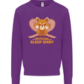 Red Panda Bear Funny Sleep Sleeping Kids Sweatshirt Jumper Purple