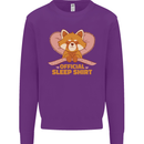 Red Panda Bear Funny Sleep Sleeping Kids Sweatshirt Jumper Purple
