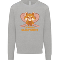 Red Panda Bear Funny Sleep Sleeping Kids Sweatshirt Jumper Sports Grey