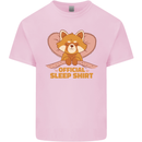 Red Panda Bear Funny Sleep Sleeping Kids T-Shirt Childrens Light Pink
