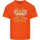 Red Panda Bear Funny Sleep Sleeping Kids T-Shirt Childrens Orange