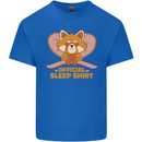 Red Panda Bear Funny Sleep Sleeping Kids T-Shirt Childrens Royal Blue
