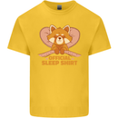 Red Panda Bear Funny Sleep Sleeping Kids T-Shirt Childrens Yellow