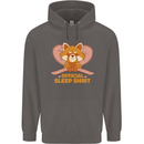 Red Panda Bear Funny Sleep Sleeping Mens 80% Cotton Hoodie Charcoal