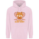 Red Panda Bear Funny Sleep Sleeping Mens 80% Cotton Hoodie Light Pink