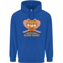 Red Panda Bear Funny Sleep Sleeping Mens 80% Cotton Hoodie Royal Blue