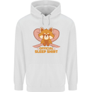 Red Panda Bear Funny Sleep Sleeping Mens 80% Cotton Hoodie White