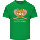 Red Panda Bear Funny Sleep Sleeping Mens Cotton T-Shirt Tee Top Irish Green