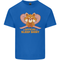 Red Panda Bear Funny Sleep Sleeping Mens Cotton T-Shirt Tee Top Royal Blue