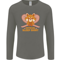 Red Panda Bear Funny Sleep Sleeping Mens Long Sleeve T-Shirt Charcoal