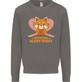 Red Panda Bear Funny Sleep Sleeping Mens Sweatshirt Jumper Charcoal