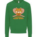 Red Panda Bear Funny Sleep Sleeping Mens Sweatshirt Jumper Irish Green