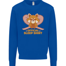 Red Panda Bear Funny Sleep Sleeping Mens Sweatshirt Jumper Royal Blue