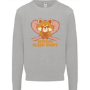 Red Panda Bear Funny Sleep Sleeping Mens Sweatshirt Jumper Sports Grey