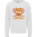 Red Panda Bear Funny Sleep Sleeping Mens Sweatshirt Jumper White