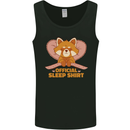 Red Panda Bear Funny Sleep Sleeping Mens Vest Tank Top Black
