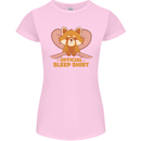 Red Panda Bear Funny Sleep Sleeping Womens Petite Cut T-Shirt Light Pink
