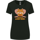 Red Panda Bear Funny Sleep Sleeping Womens Wider Cut T-Shirt Black