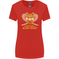 Red Panda Bear Funny Sleep Sleeping Womens Wider Cut T-Shirt Red