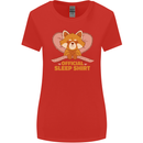 Red Panda Bear Funny Sleep Sleeping Womens Wider Cut T-Shirt Red
