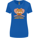 Red Panda Bear Funny Sleep Sleeping Womens Wider Cut T-Shirt Royal Blue