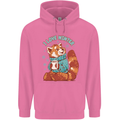 Red Panda Bear I Love Winter Childrens Kids Hoodie Azalea