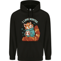Red Panda Bear I Love Winter Childrens Kids Hoodie Black