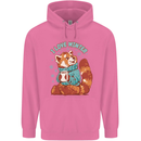 Red Panda Bear I Love Winter Mens 80% Cotton Hoodie Azelea