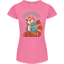 Red Panda Bear I Love Winter Womens Petite Cut T-Shirt Azalea