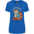 Red Panda Bear I Love Winter Womens Wider Cut T-Shirt Royal Blue