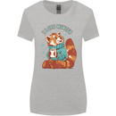 Red Panda Bear I Love Winter Womens Wider Cut T-Shirt Sports Grey