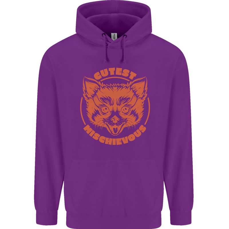 Red Panda Cutest Mischievous Childrens Kids Hoodie Purple