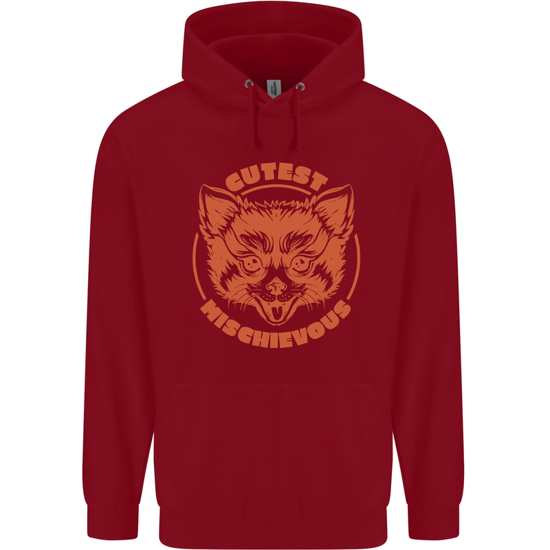 Red Panda Cutest Mischievous Childrens Kids Hoodie Red