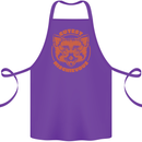 Red Panda Cutest Mischievous Cotton Apron 100% Organic Purple