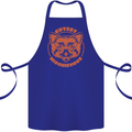 Red Panda Cutest Mischievous Cotton Apron 100% Organic Royal Blue