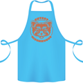 Red Panda Cutest Mischievous Cotton Apron 100% Organic Turquoise