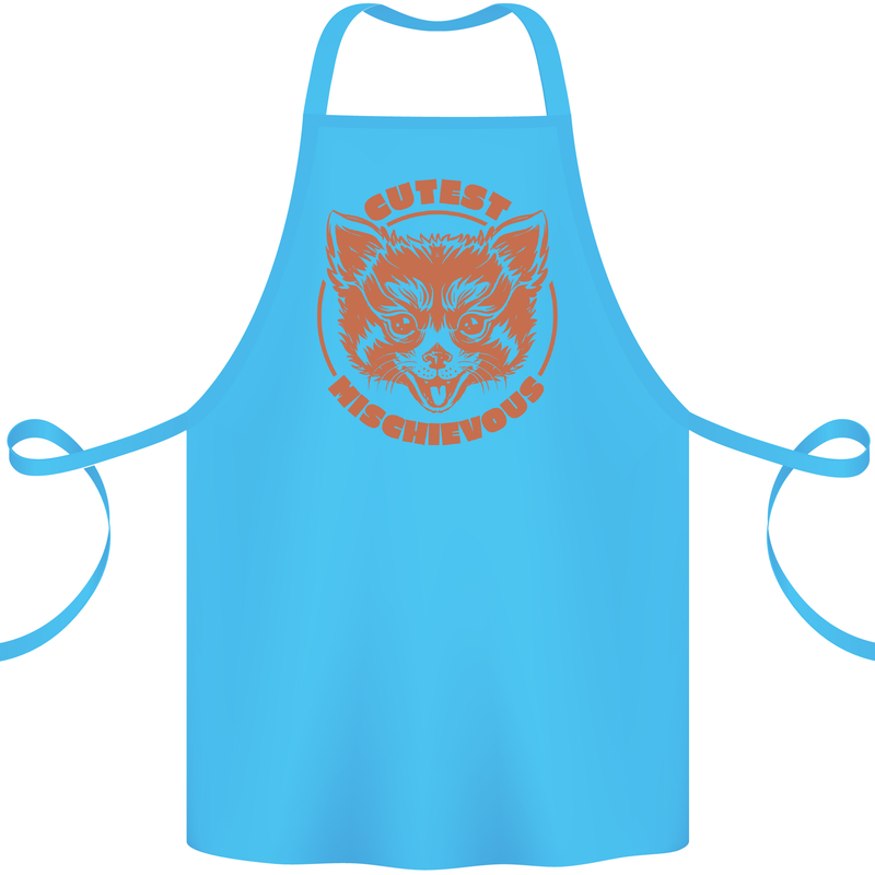Red Panda Cutest Mischievous Cotton Apron 100% Organic Turquoise
