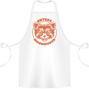 Red Panda Cutest Mischievous Cotton Apron 100% Organic White