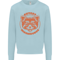 Red Panda Cutest Mischievous Kids Sweatshirt Jumper Light Blue