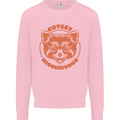 Red Panda Cutest Mischievous Kids Sweatshirt Jumper Light Pink