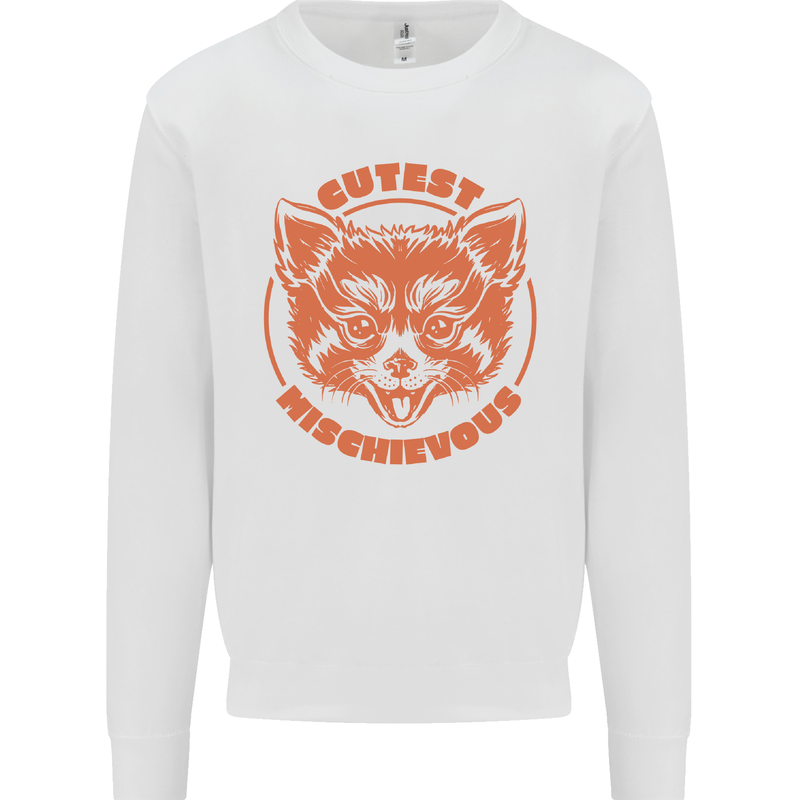Red Panda Cutest Mischievous Kids Sweatshirt Jumper White