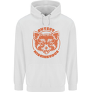 Red Panda Cutest Mischievous Mens 80% Cotton Hoodie White