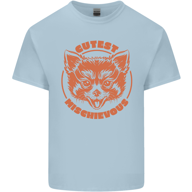 Red Panda Cutest Mischievous Mens Cotton T-Shirt Tee Top Light Blue